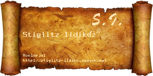 Stiglitz Ildikó névjegykártya